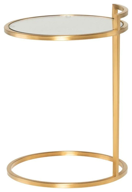 Reina Gold Side Table   Contemporary   Side Tables And End Tables   by Virgil Stanis Design  Houzz