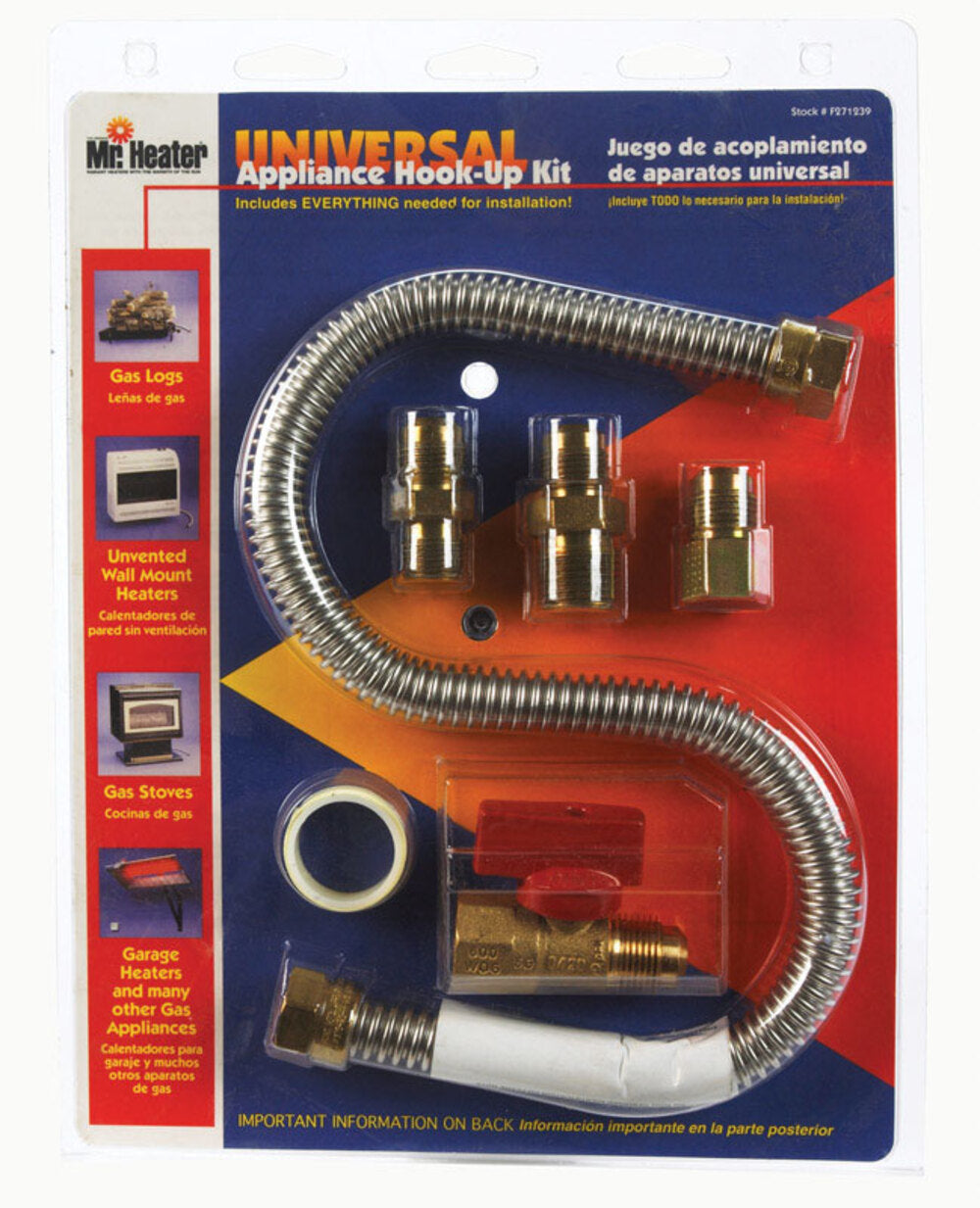 CONNECT GAS HOOKUP KIT