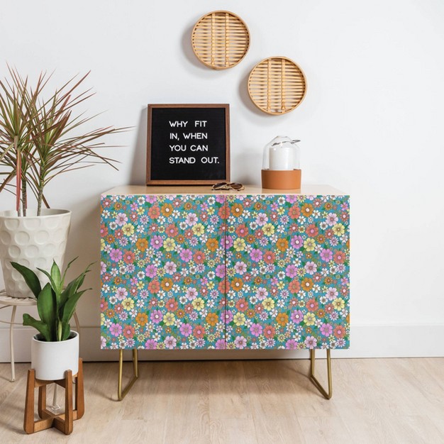 Schatzi Betty Floral Credenza Deny Designs