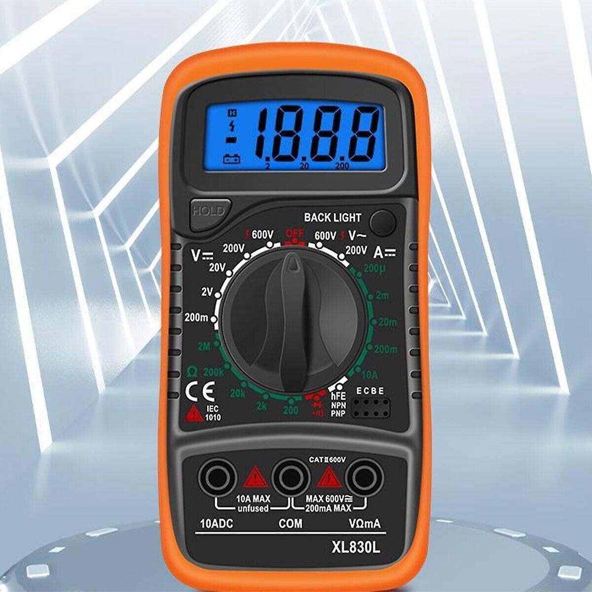 Digital Lcd Multimeter Voltmeter Ammeter Ac Dc Ohm Current Circuit Tester Buzzer W12790201