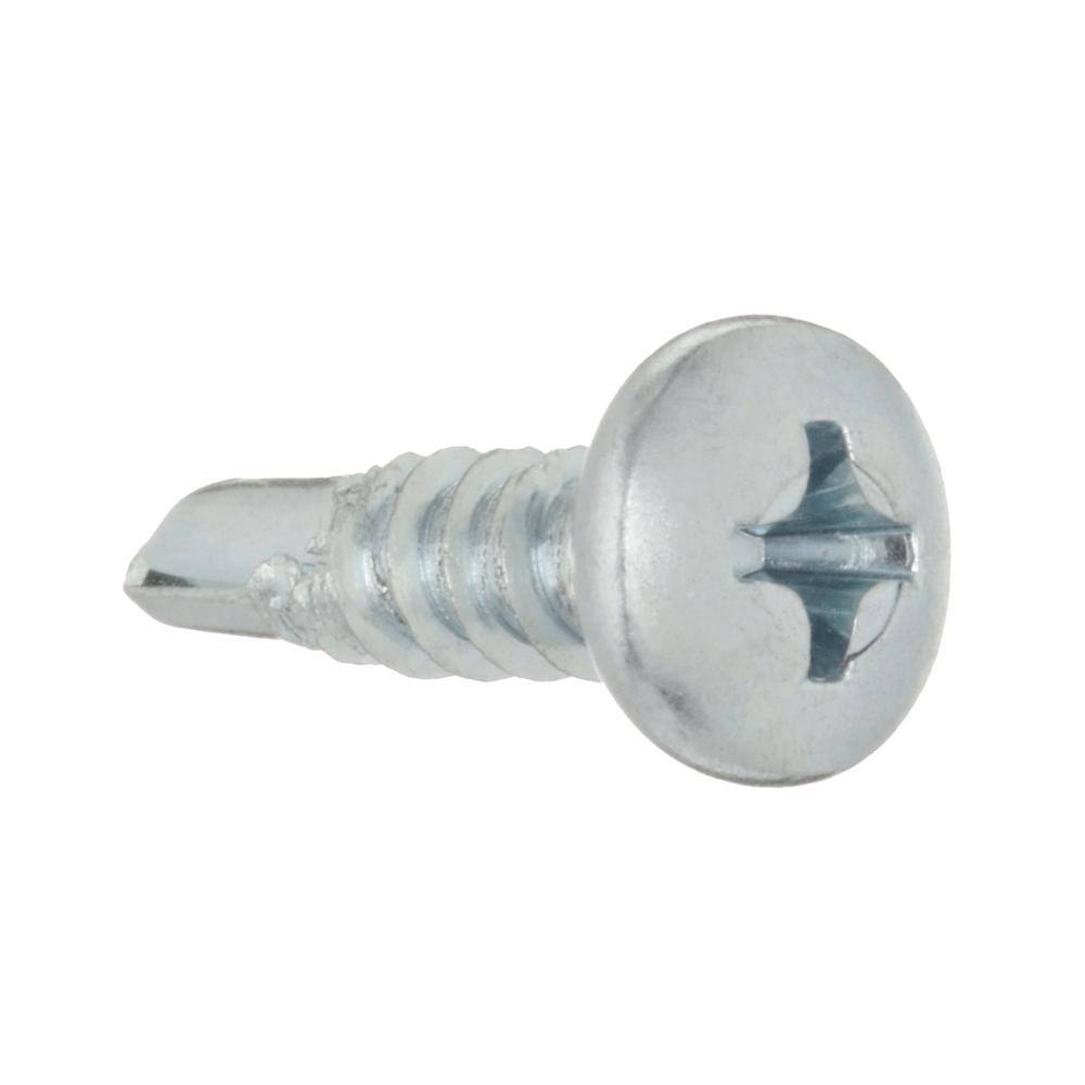 Everbilt #10 x 58 in. Phillips Pan Head Zinc Plated Sheet Metal Screw (100-Pack) 801082