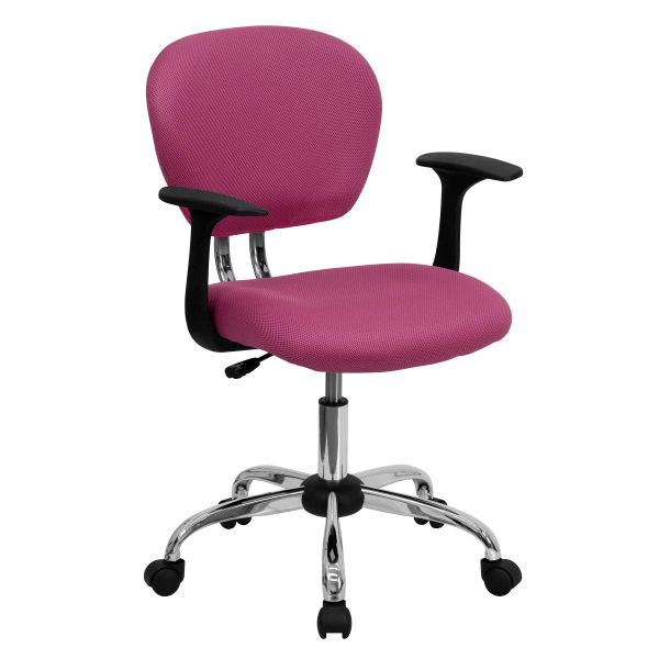 Flash Furniture Mid-Back Mesh Swivel Task Chair with Arms