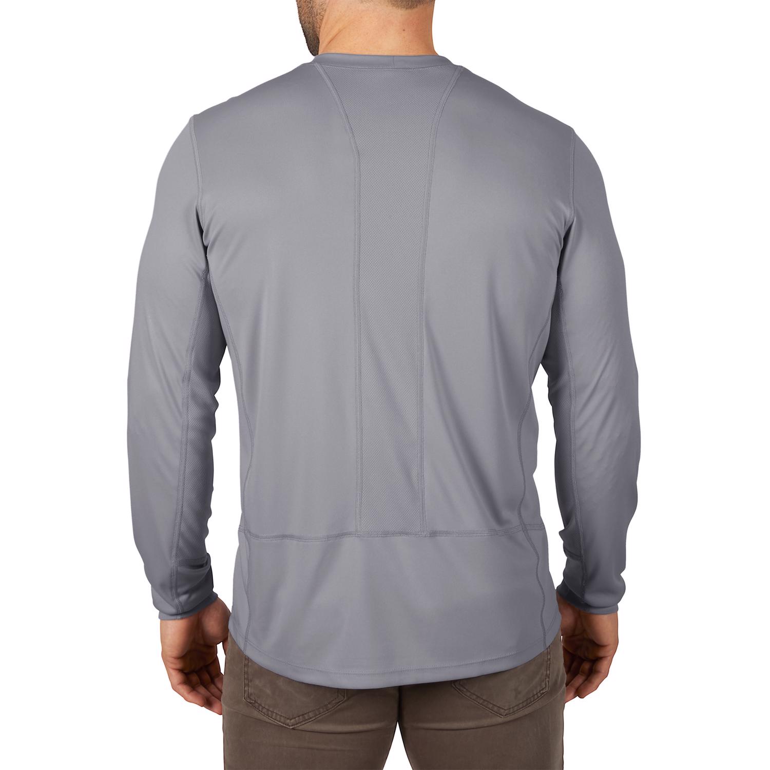 MW M Long Sleeve Unisex Crew Neck Gray Shirt