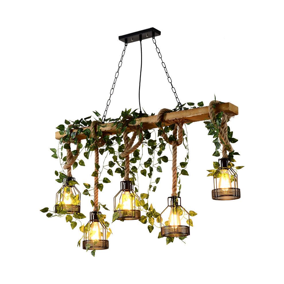 Rustic Wooden Chandelier