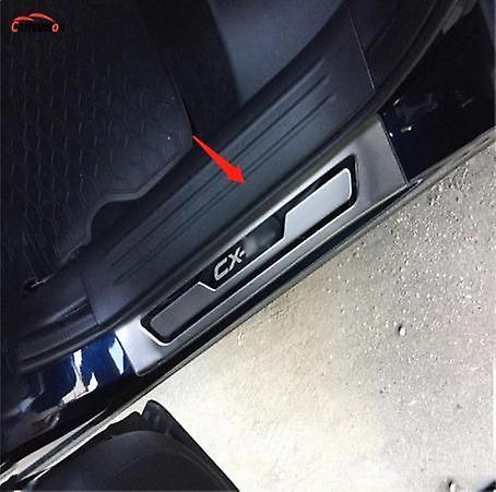 Car Accessories Door Sill Plate For Mazda CX-3 2014-2023  Door Sill Strip Protection Auto Parts