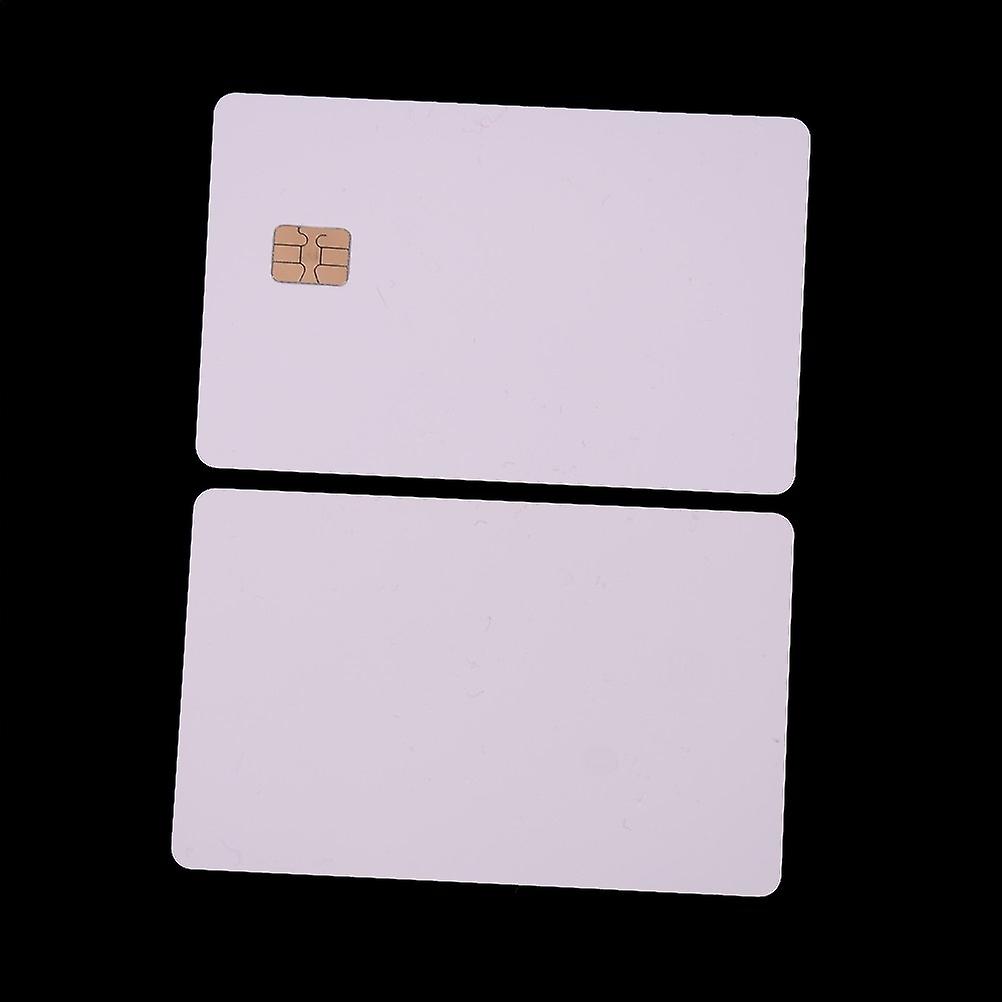 New 5 Pcs Iso Pvc Ic With Sle4442 Chip Blank Smart Card Contact Ic Card Safety White 710shop