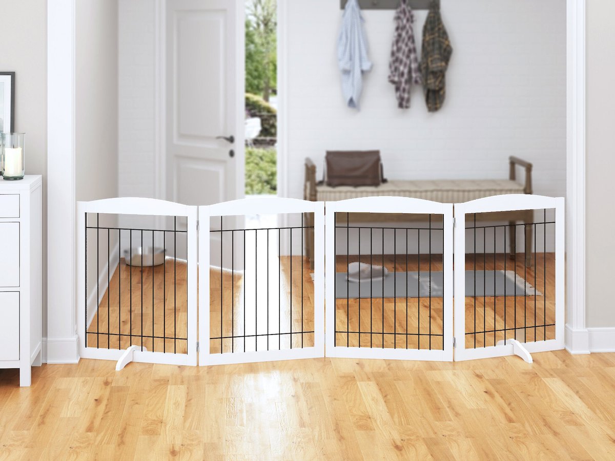 Pawland Freestanding Foldable Wire Dog Gate