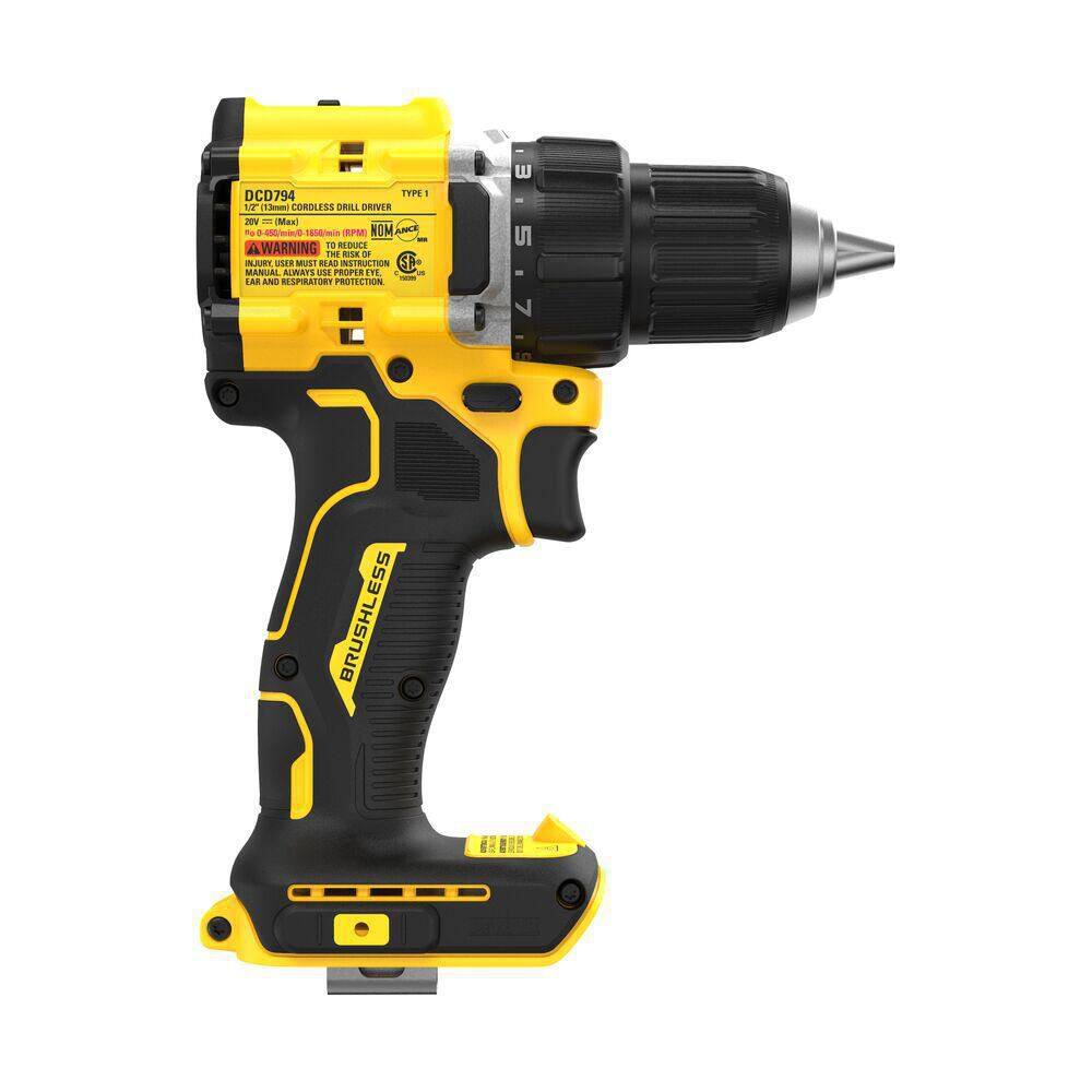 DW ATOMIC 20-Volt MAX Brushless Cordless 12 in. Drill Driver (Tool-Only) DCD794B