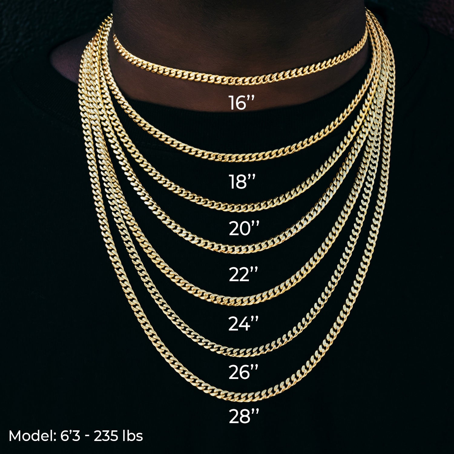 South Beach Cuban™ Chain in Rose Gold- 5mm