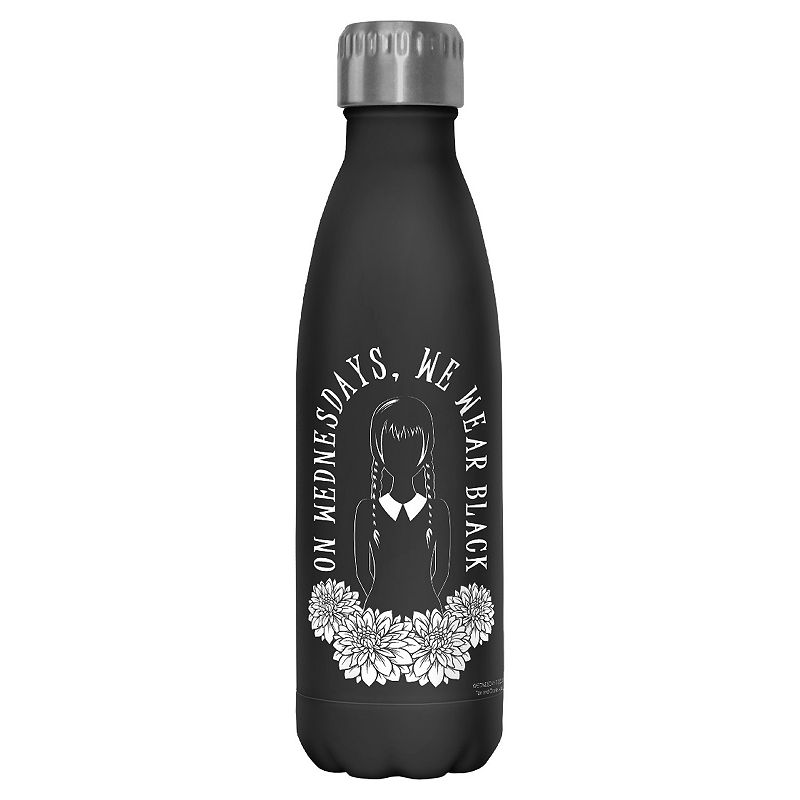 Wednesday We Wear Black 17-oz. Stainless Steel Bottle