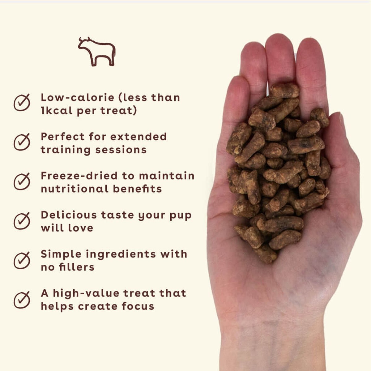 Pupford Beef Liver Training Freeze-Dried Dog Treats