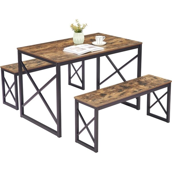 4 Person Dining Table Wooden Dining Room Set，43.3