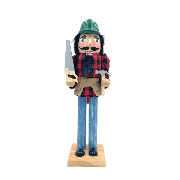 14 Carpenter with Saw and Hammer Christmas Nutcracker