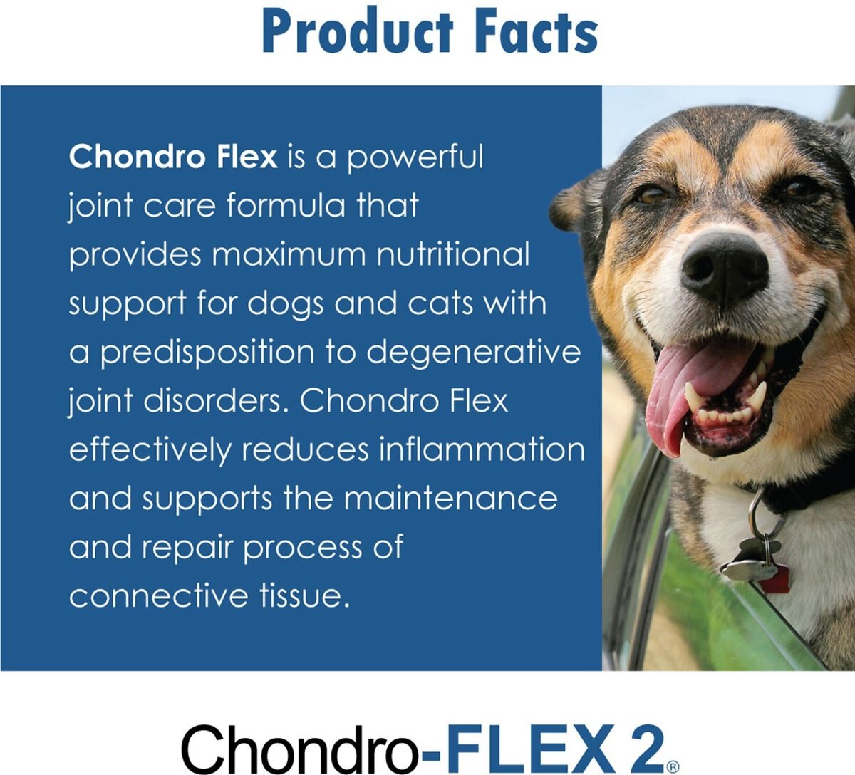 Chondro-FLEX II Chewable Tablet Joint Supplement for Dogs and Cats