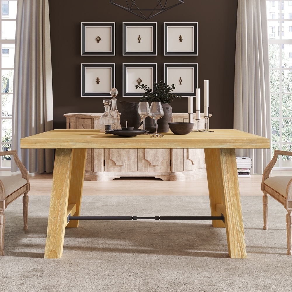 Wood Dining Table Rectangular Table