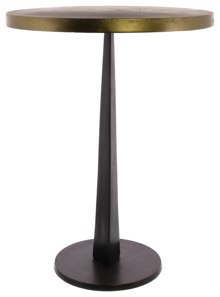 Bronze Metal Side Table   Transitional   Side Tables And End Tables   by HomeRoots  Houzz
