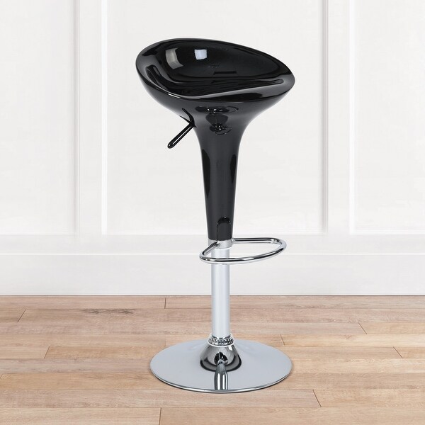 Set of 2 Swivel Adjustable Height Bar Stools