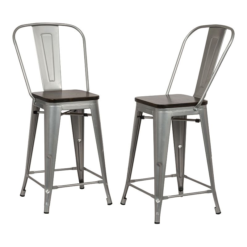 Cormac 30 In. Square Seat Stool 2-Piece