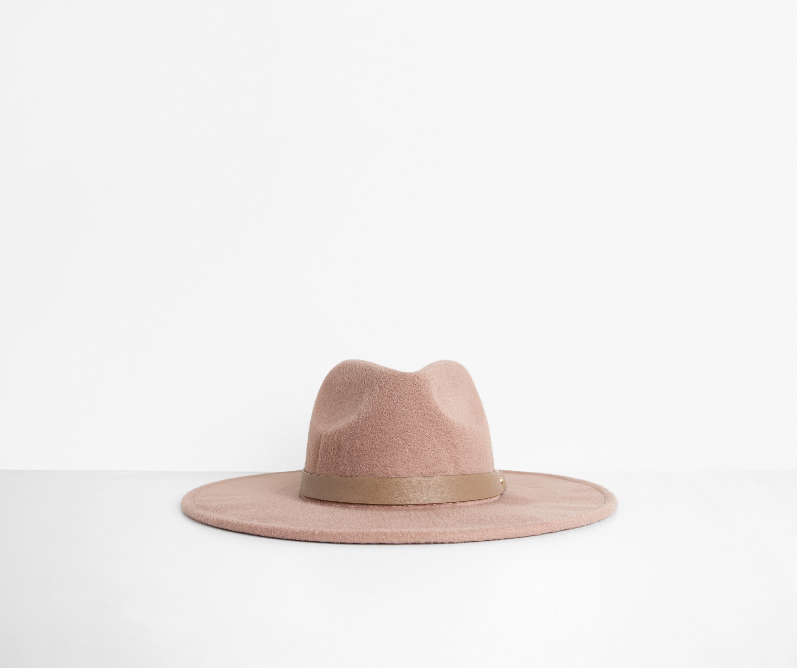 Wide Brim Belted Panama Hat