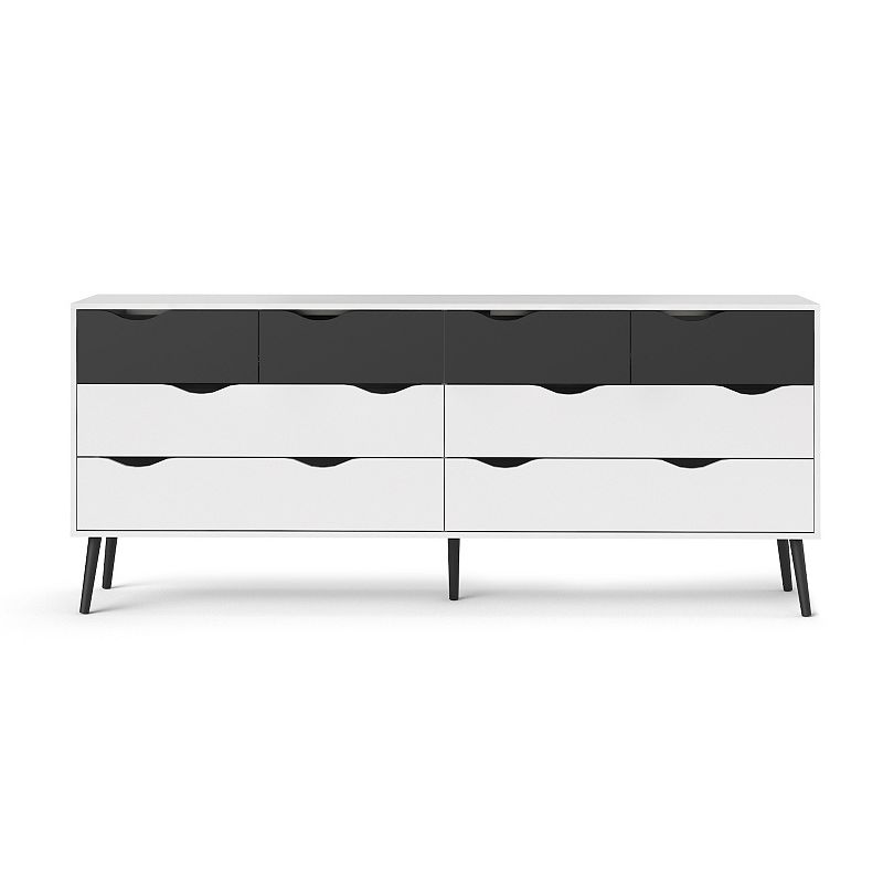 Diana Two-Tone 8-Drawer Dresser