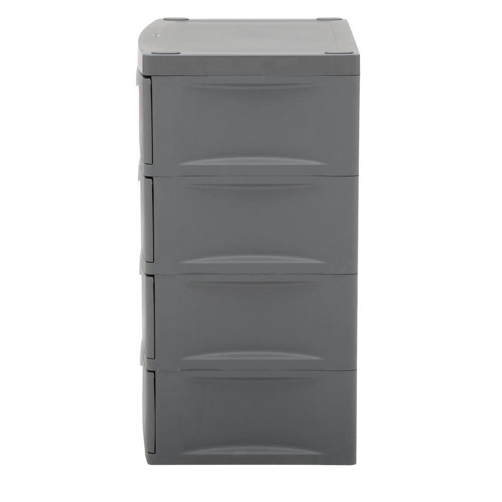 Sterilite 35.5 in. H x 26.625 in. W x 19.25 in. 4-Drawer Plastic Chest 01743V01