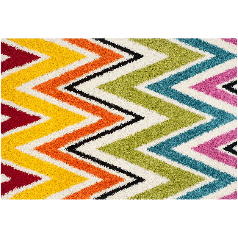 Safavieh Kids Psychedelic Chevron Shag Rug