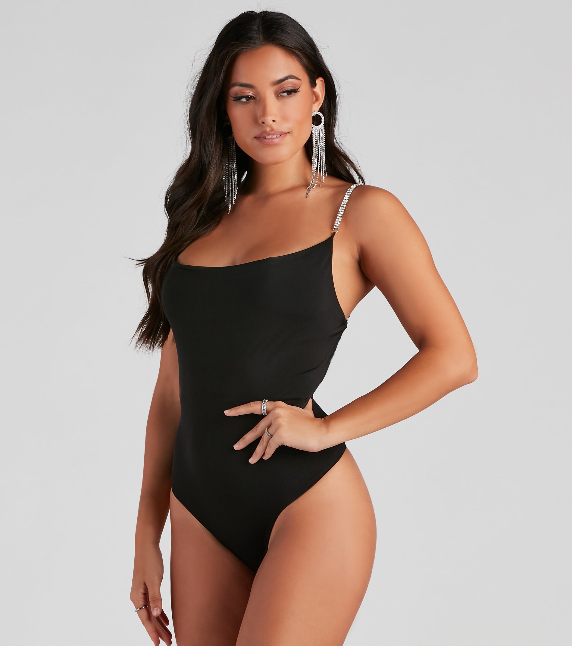 All That Glistens Cowl Neck Bodysuit