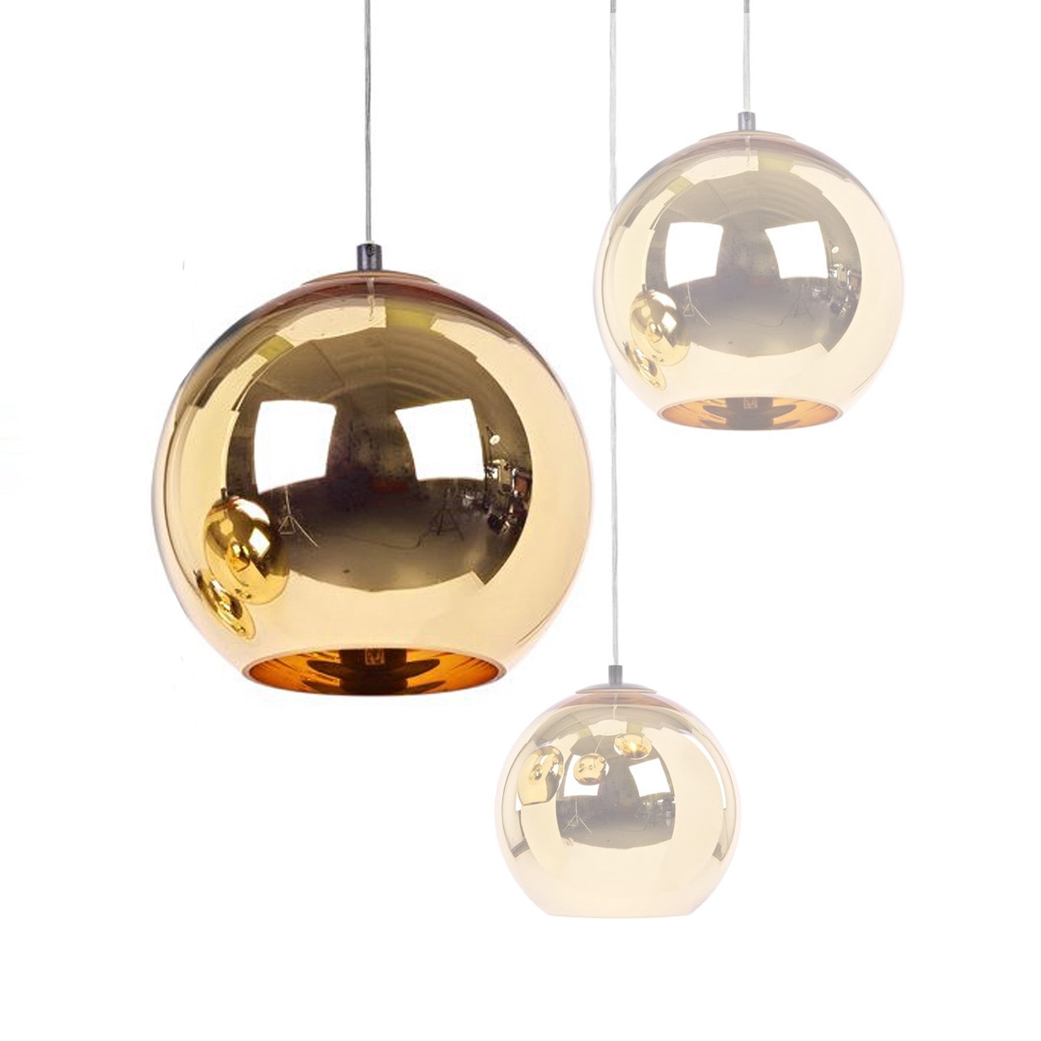 Golden Glass Ball Pendant Lamp 40Cm Bp0184-40 Bp10146-40