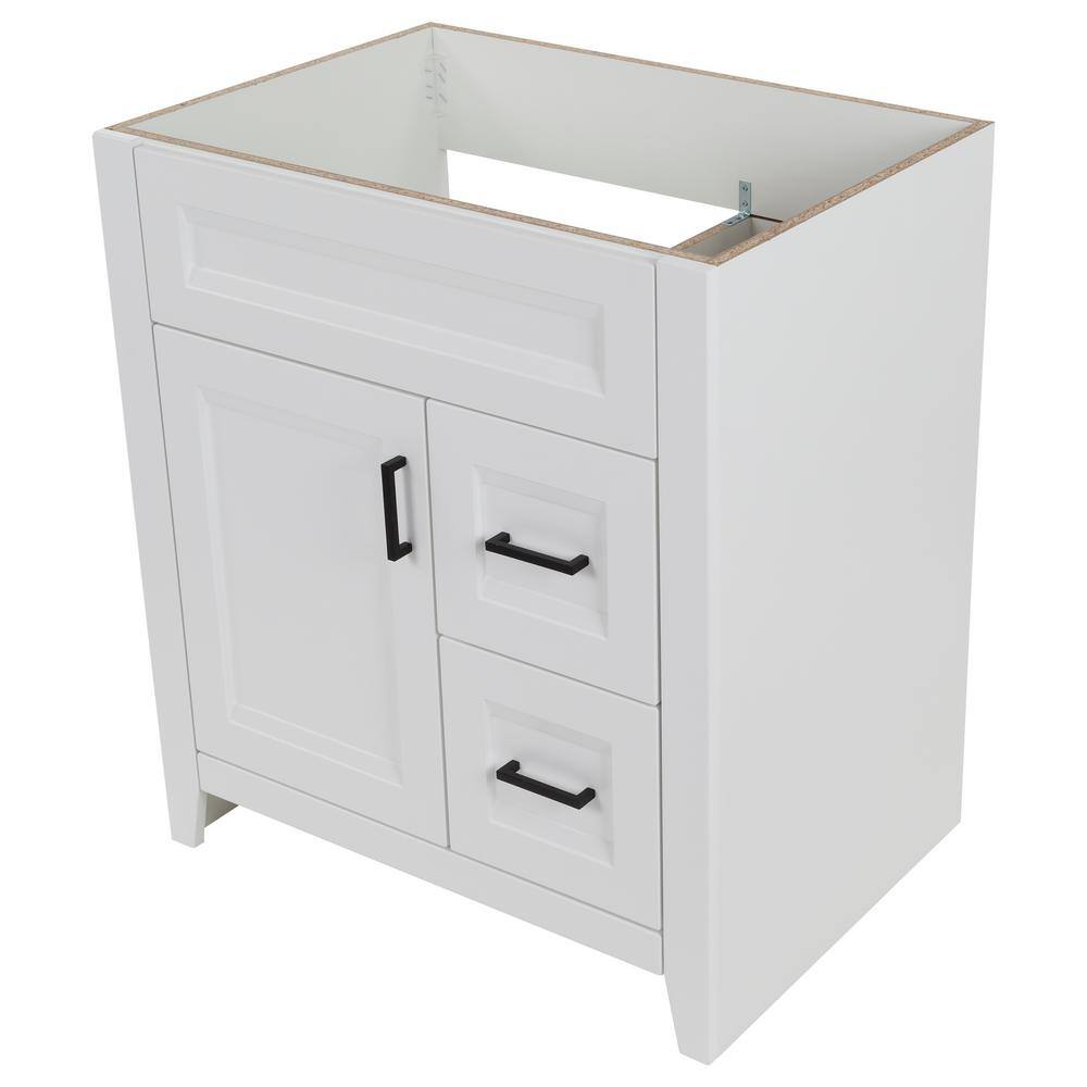 Home Decorators Collection Ridge 30 in. W x 21.6 in. D x 34 in. H Bath Vanity Cabinet without Top in White RG30-WH