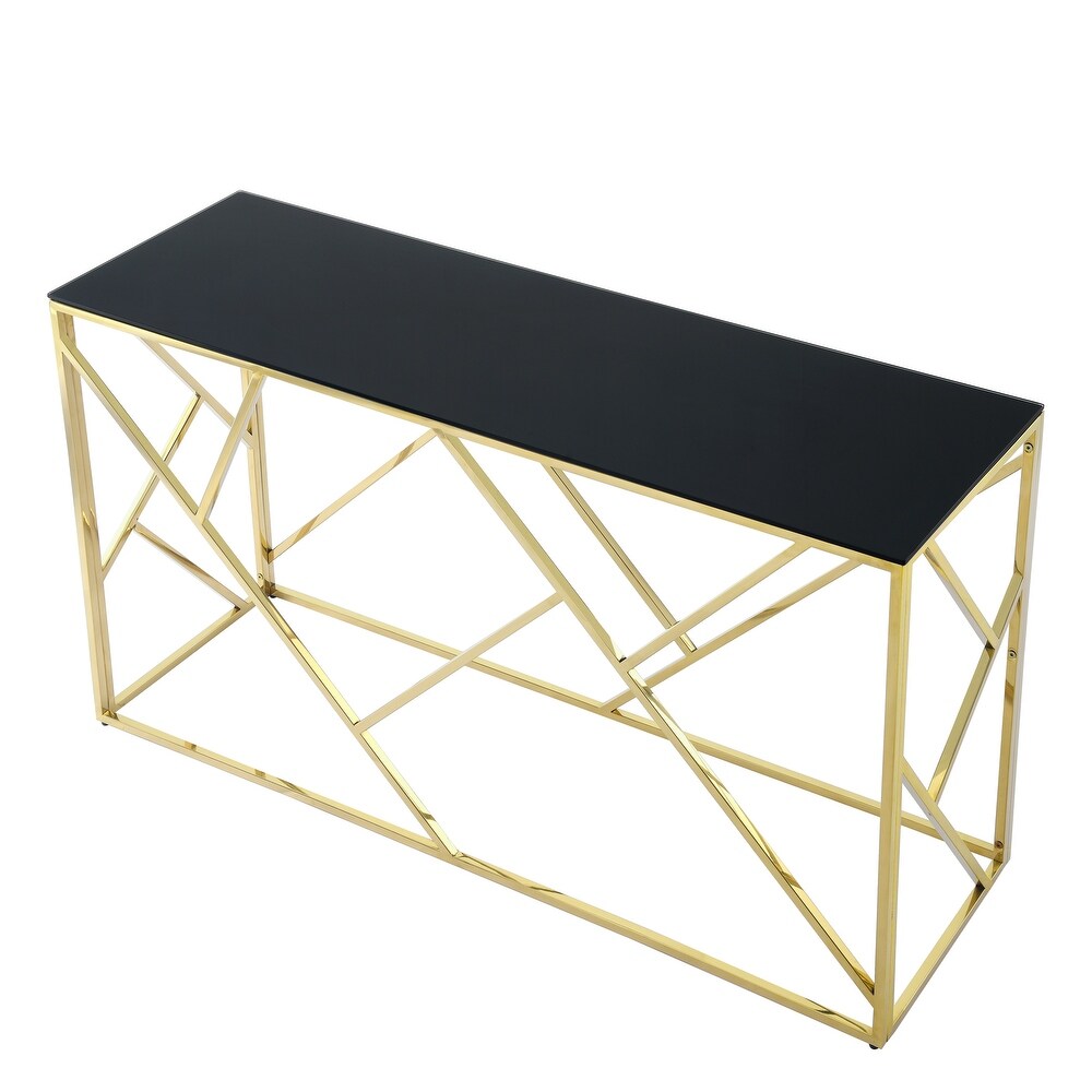 Modern Glass Console Table  55\