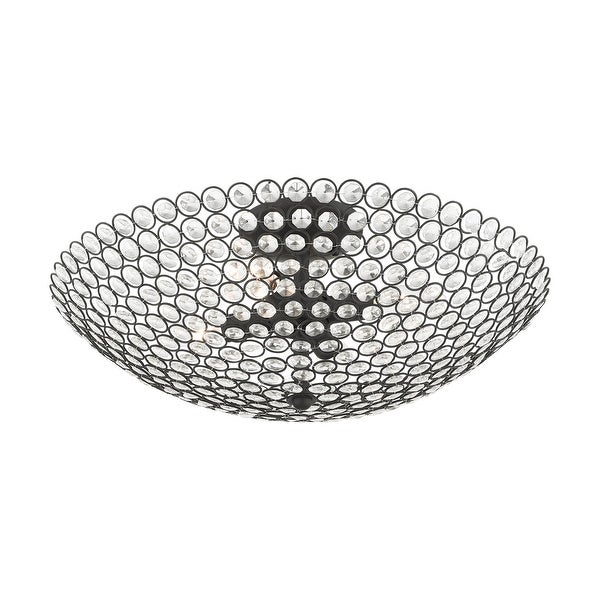 Livex Lighting Cassandra 4 Light 20 Wide Semi-Flush Bowl Ceiling