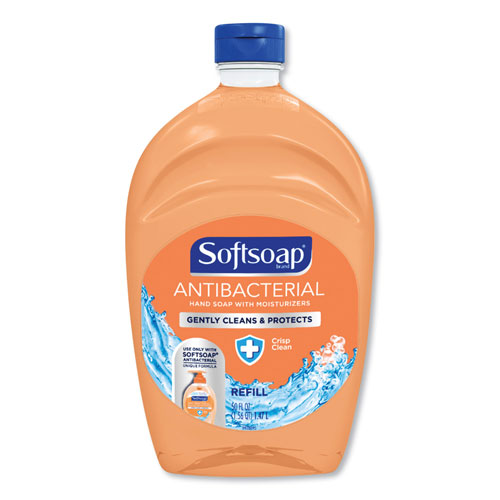 Colgate Palmolive Softsoap Antibacterial Liquid Hand Soap Refills | Fresh， 50 oz， Orange， 6