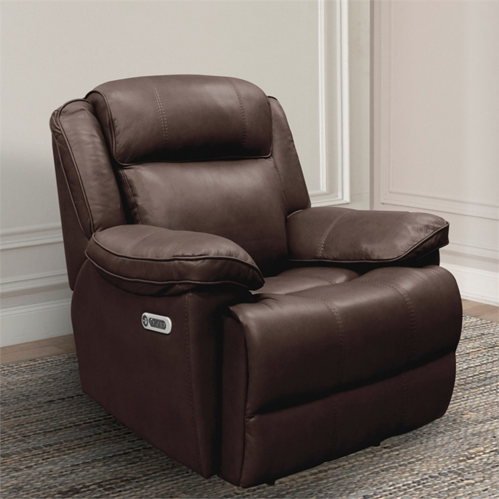 Home Square 3 Piece Set with Power Recliner  ampLoveseat  ampSofa in Brown   Living Room Furniture Sets   by Homesquare  Houzz