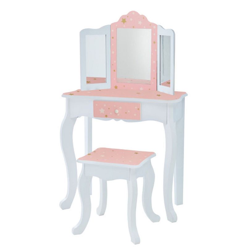 Teamson Kids Twinkle Star Play Vanity 2-piece Set