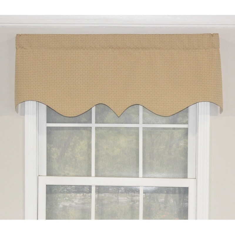 RLF Home Quality Sutton Regal Valance Oyster   50x17