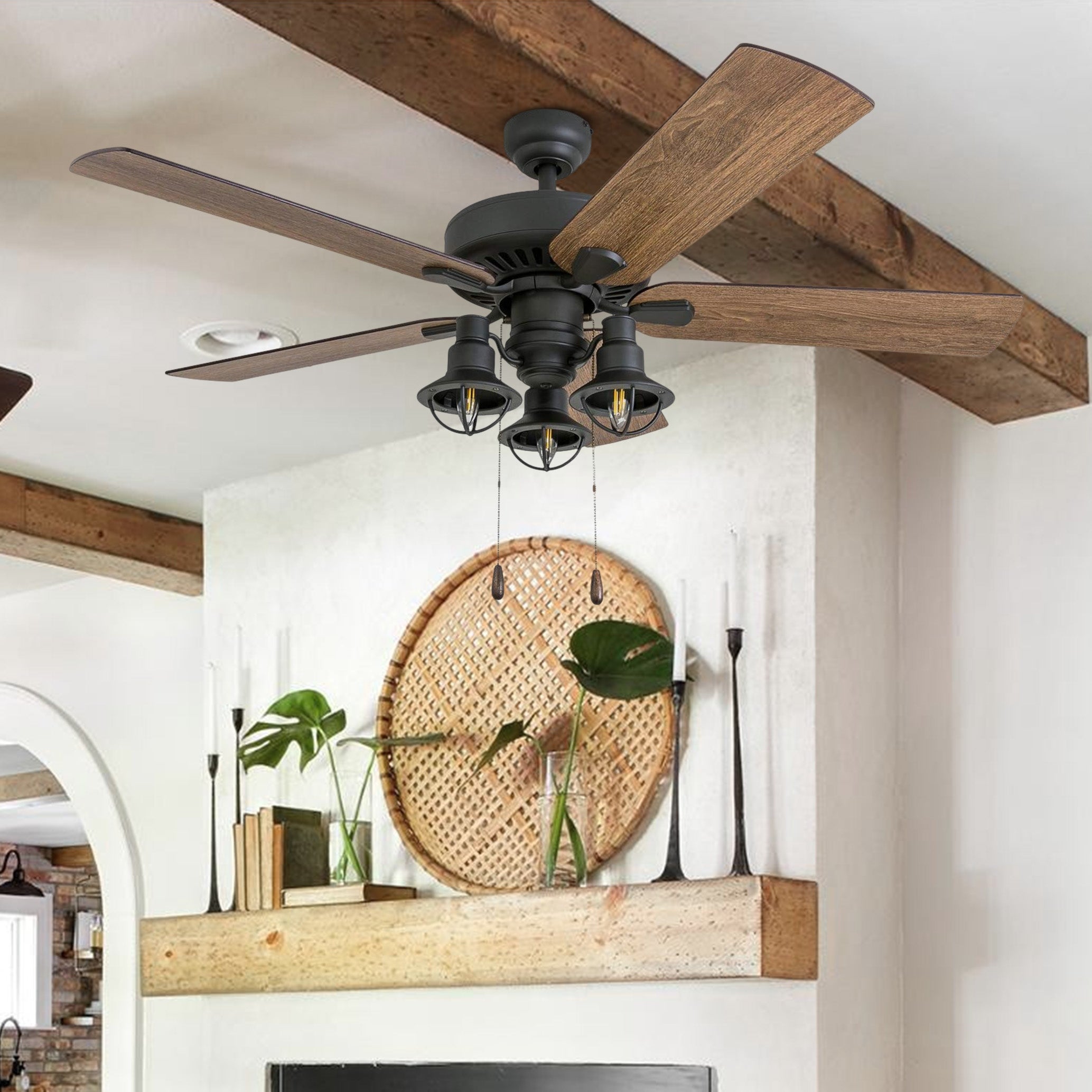 The Gray Barn Stormy Grain Aged Bronze 52-inch Farmhouse LED Ceiling Fan Shopping - The Best Deals on Ceiling Fans | 27984398