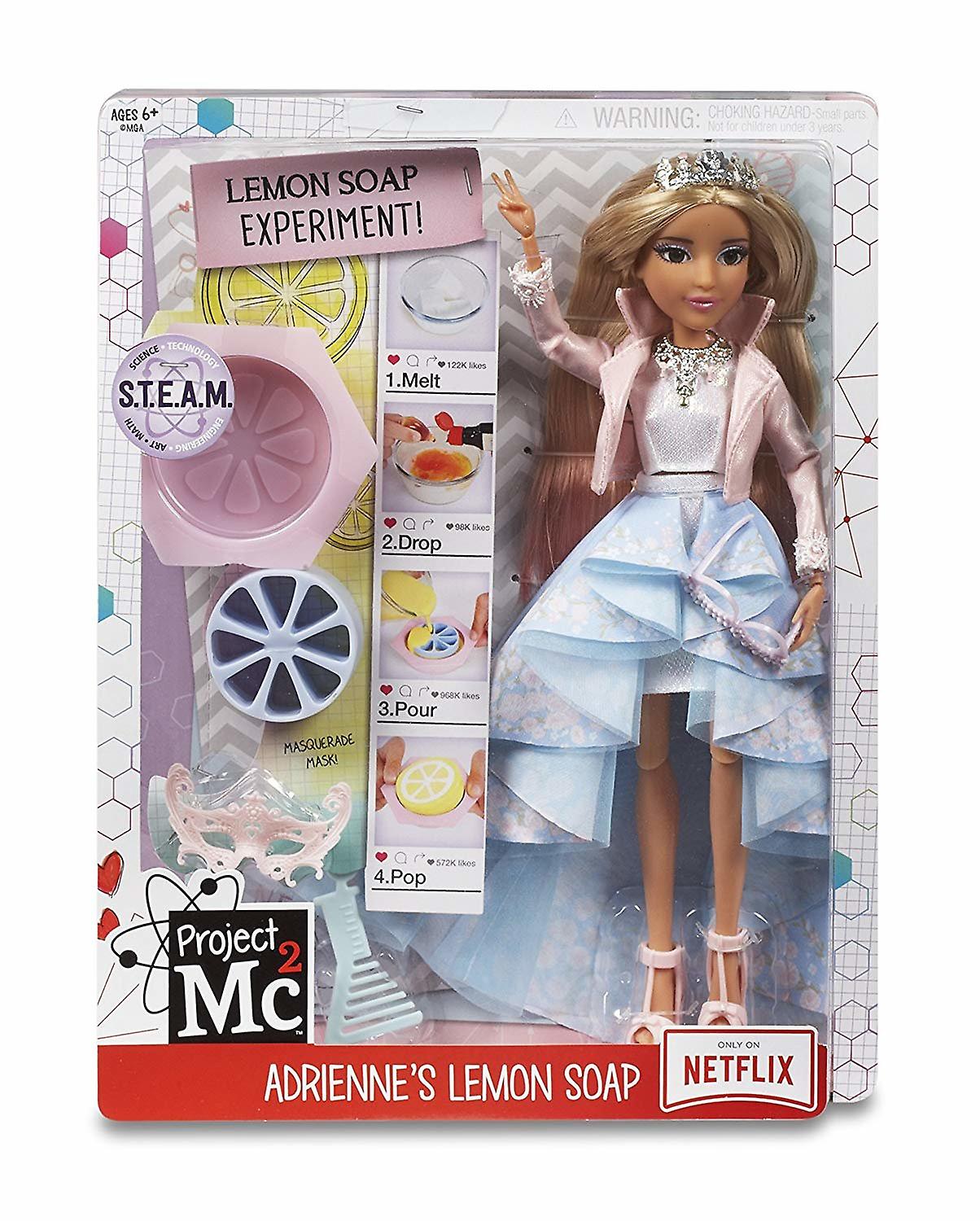 Project Mc2 Experiments With doll Adrienne ' s Lemon Soap doll 28cm