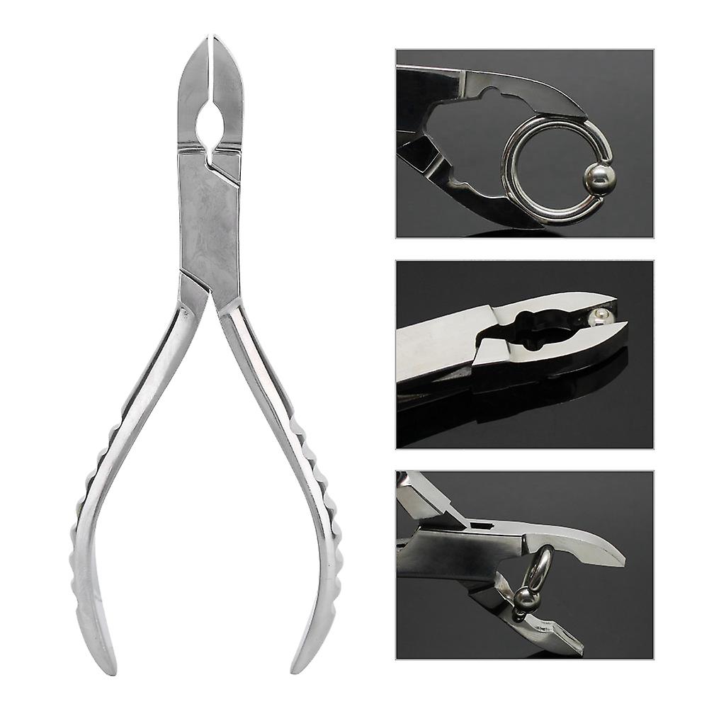 Stainless Steel Ring Closing Pliers Body Piercing Pliers Tools Clamp Forceps