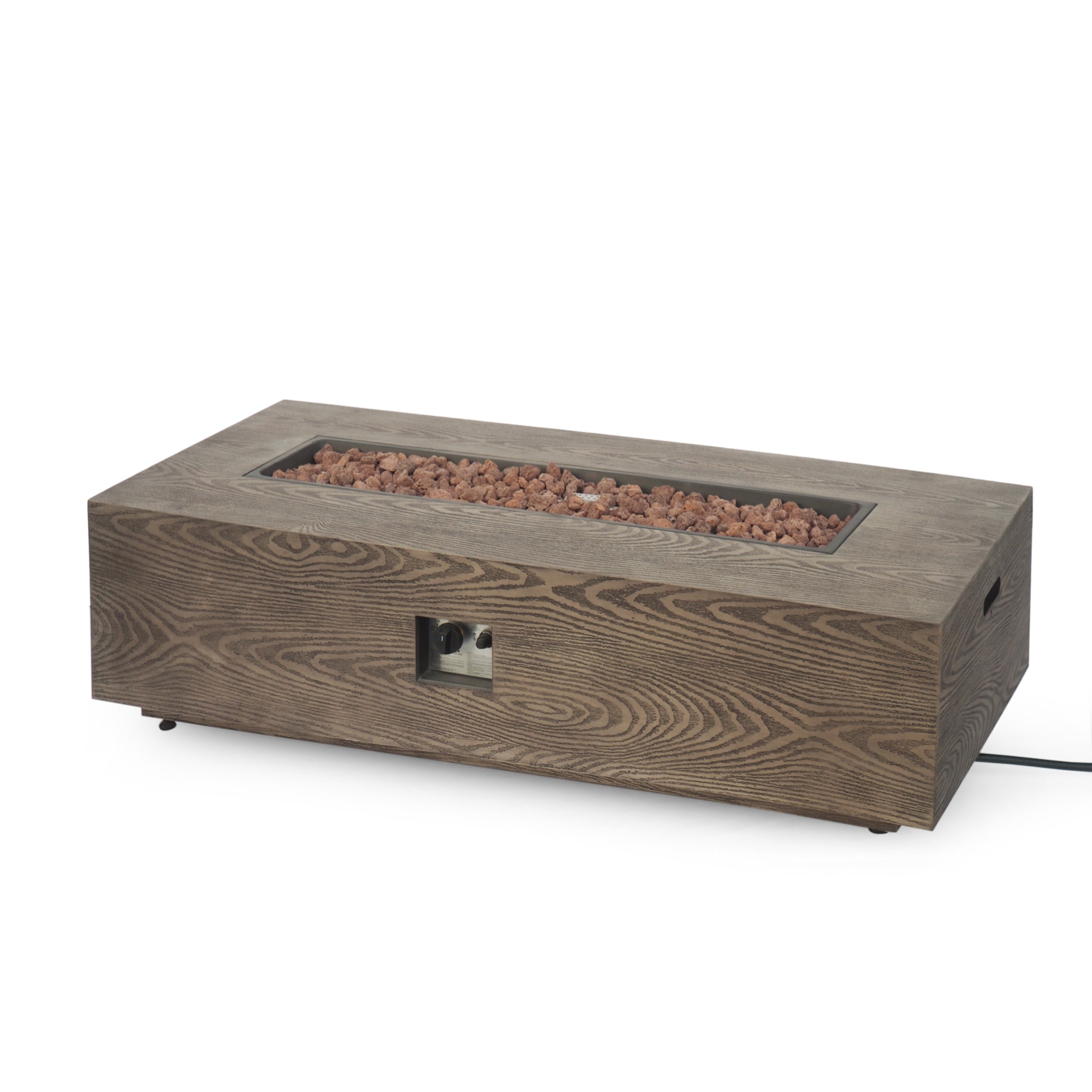 Hearth Outdoor 50,000 BTU Iron Rectangular Fire Pit (No Tank Holder)