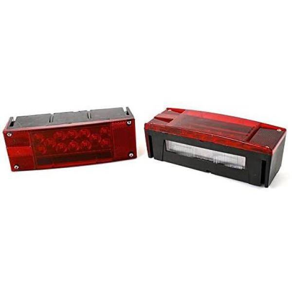 MaxxHaul 12-Volt LED Low Profile Submersible Rectangular Trailer Light Kit 70468