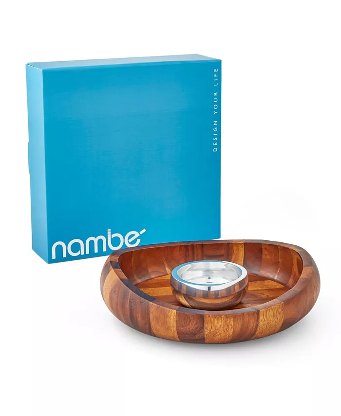 Nambandeacute; Nambe Butterfly Chip and Dip