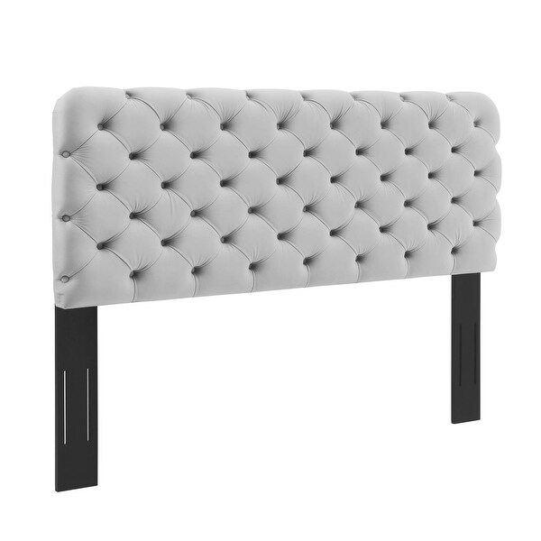 Lizzy Tufted Queen Performance Velvet Headboard - - 31910808