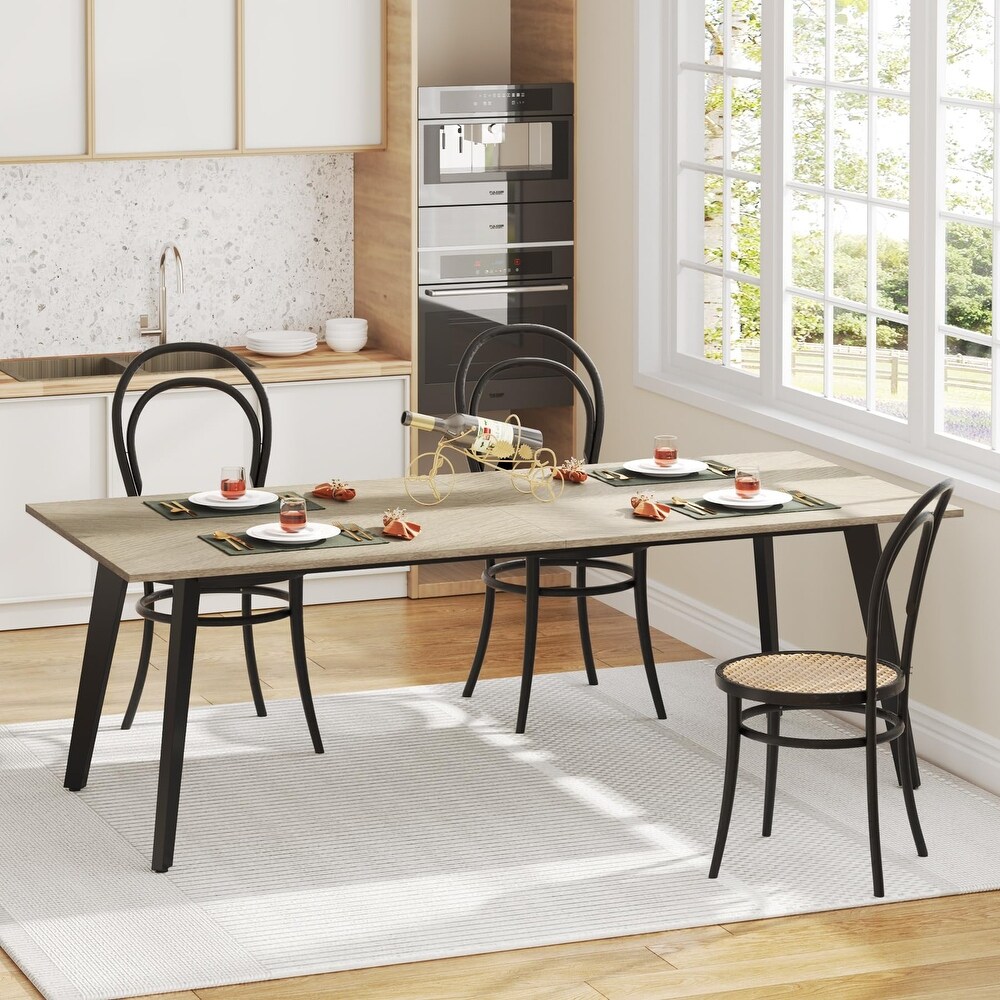 Dining Table Wood Dinner Table for 6 Person