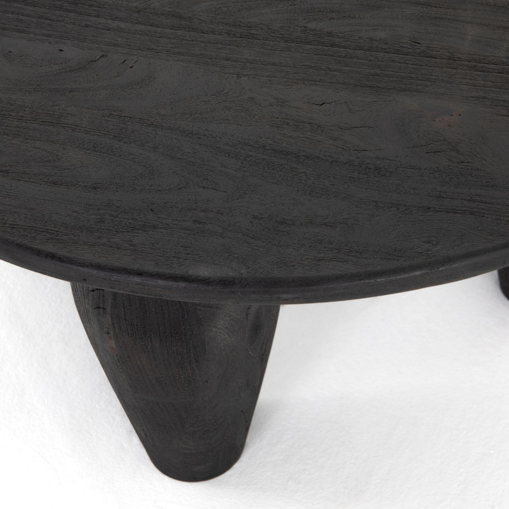 Maricopa Dark Totem Coffee Table   Transitional   Coffee Tables   by Zin Home  Houzz