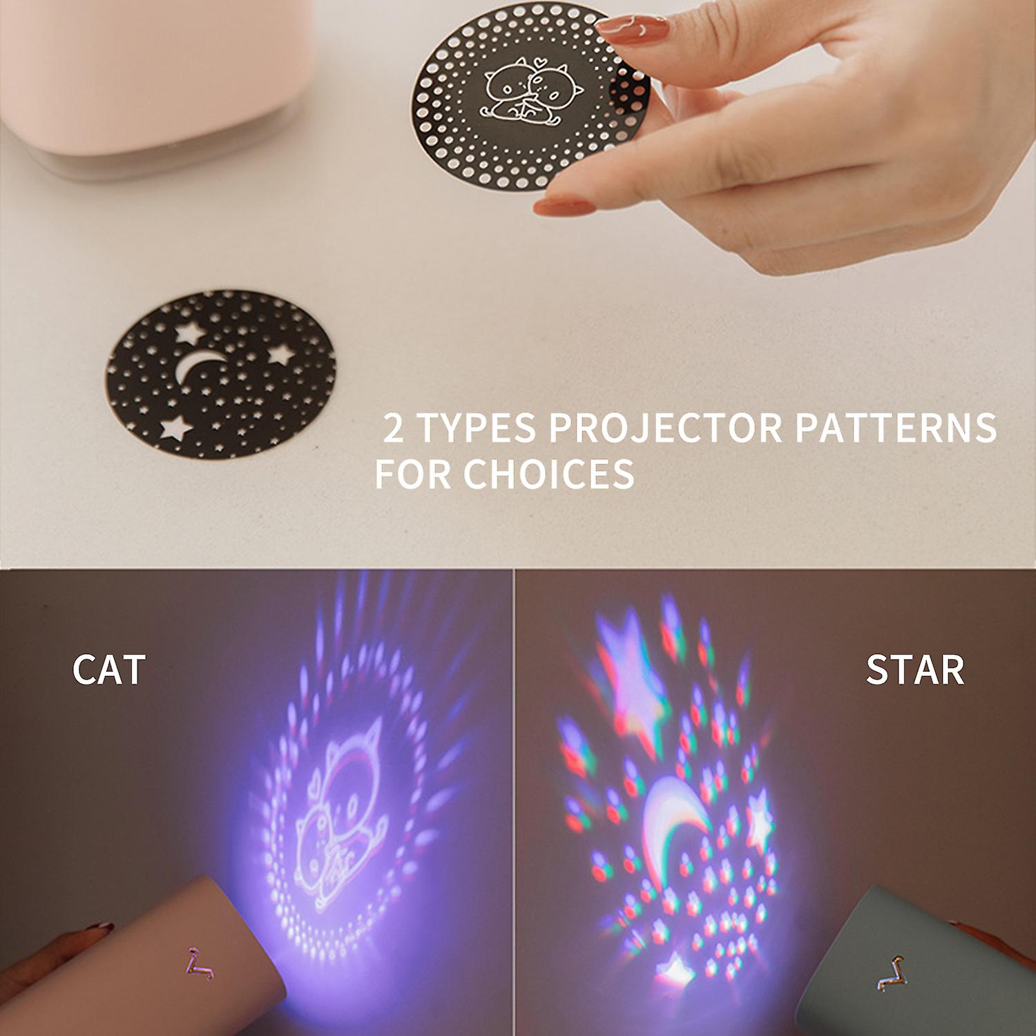 1 Mist Humidifier 1 2pcs Projection Patterns 1 Usb Cable 1 Cotton Swab 1 User Guide Note: 1. Before Using For The First Time， Please Put The Cotton Sw