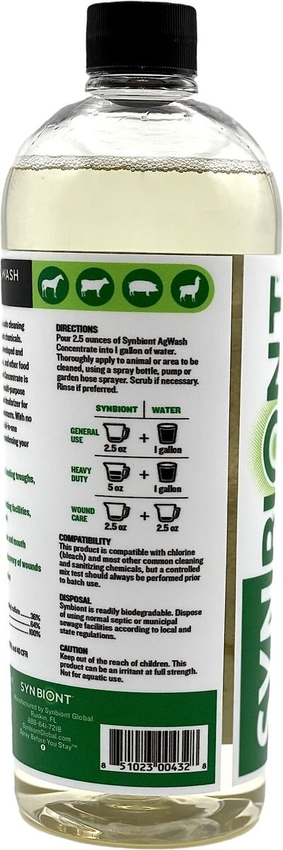 Synbiont Agricultural Wash Concentrate Pet Cleaner