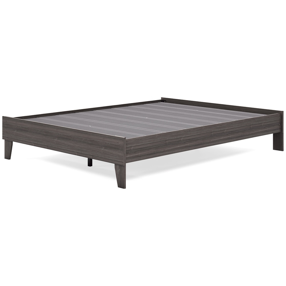 Signature Design by Ashley Brymont Dark Gray Platform Bed