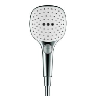 Hansgrohe 3-Spray Patterns with 2.0 GPM 4.75 in. Wall Mount Handheld Shower Head in Chrome 4528400