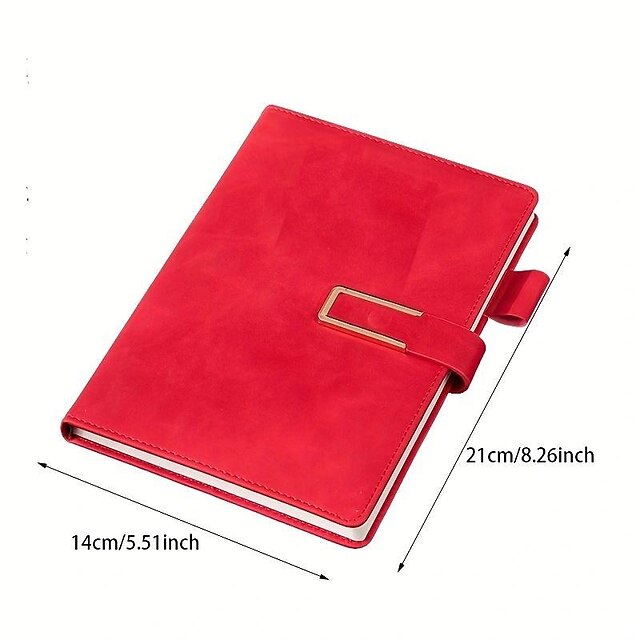 360 Pages Business Notebook Magnetic Buckle Book Retro PU Buckle Journal Diary Book Portable A5 Notepad