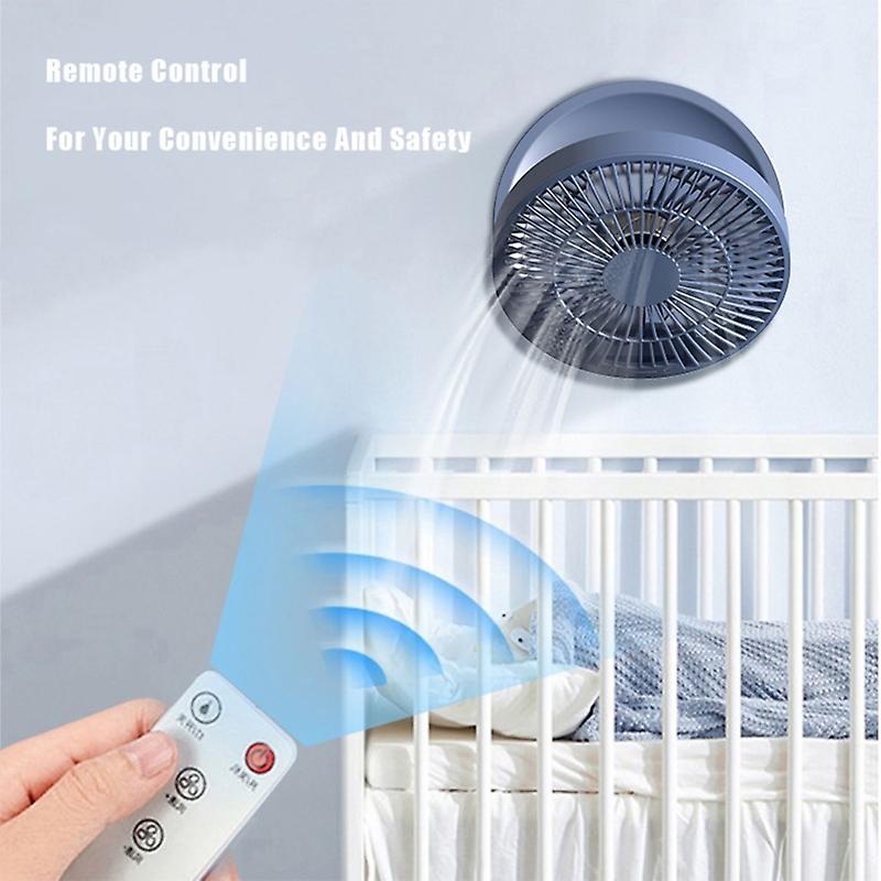 Folding Portable Fan Usb Remote Control Air Cooler Silent Rechargeable Wireless Fan Fit For Camping Desktop Home Camping